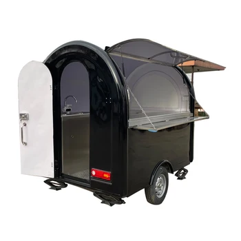 Мобильная машина для приготовления мороженого в рулонах, передвижной фургон для продажи с фаст-боксом, передвижной трейлер для еды с прицепом