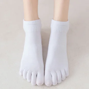 Модные носки с носками Женские носки с пятью носками Носки с пятью пальцами Хлопчатобумажные носки с пятью пальцами Носки ярких цветов