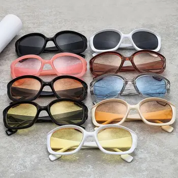 Модные очки для женщин и мужчин UV400 Овальные женские солнцезащитные очки Y2K Солнцезащитные очки футуристических оттенков в стиле панк