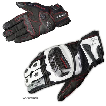 Мотоциклетные перчатки KOMINE GK193 из углеродного волокна, кожаные дышащие 3D перчатки для верховой езды, сухие 3 цвета