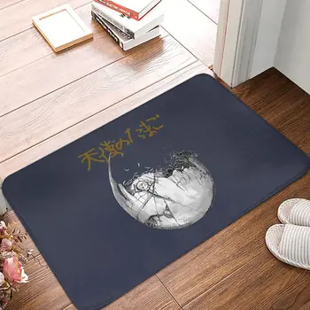 Мультяшный коврик для ванной с изображением Яйца Ангела, Анимационный плакат, половик, фланелевый ковер, коврик для входной двери, домашний декор