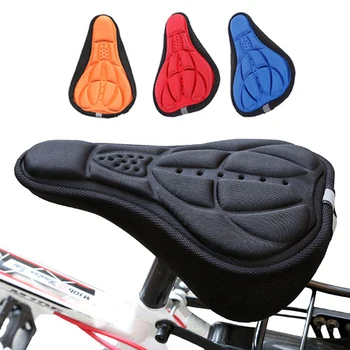 Мягкий 3D-чехол для велосипедного велосипеда MTB, подушка для сиденья, Губчатая пена, Удобные седла, Коврик, подушка, Аксессуар для велосипеда