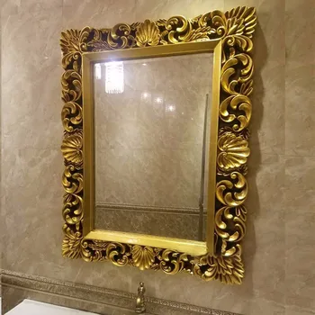 Настенное Декоративное зеркало для макияжа в ванной комнате с душем, Винтажное Большое Декоративное Зеркало, Эстетическое Художественное Украшение для дома YX50DM