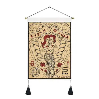 Настенный гобелен Таро, тканевое украшение комнаты, тканевый гобелен для декора комнаты в стиле хиппи
