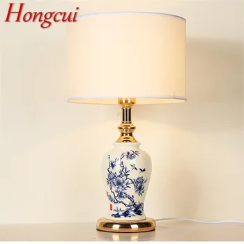 Настольные лампы Hongcui Современный светодиодный Роскошный дизайн Креативные керамические настольные лампы для дома, спальни