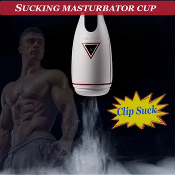 Настоящая автоматическая Сосательная чашка для мужской мастурбации, Оральная вагина, Игрушки для мастурбации с подогревом для взрослых, Игрушки для мужчин 18 +, секс-машина для минета