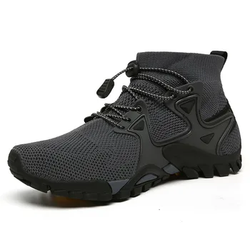 Новая сетчатая дышащая походная обувь, Размер 36-47, мужские кроссовки, уличная спортивная обувь для треккинга, альпинизма, мужская летняя обувь