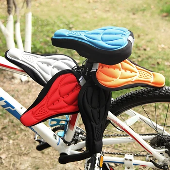 Новейший велосипедный 3D чехол для седла, толстая дышащая Сверхмягкая подушка для сиденья велосипеда, силиконовая губка, гелевое Сиденье для велосипеда, аксессуары для велосипеда.