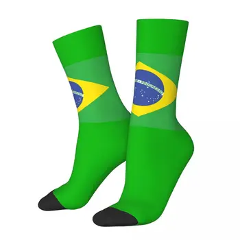 Новинка БРАЗИЛИЯ БРАЗИЛЬСКИЙ ФЛАГ Чулки FLAG OF BRAZIL PURE & R333, лучшая покупка, эластичные носки, забавные