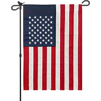 Новые американские садовые флаги Звезды Двусторонний маленький американский флаг для дворового баннера Патриотическое украшение газона на открытом воздухе