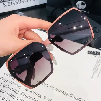 Новые женские поляризованные солнцезащитные очки Градиентные коричнево-розовые Солнцезащитные очки для женщин в подарок Uv400 gafas de sol mujer