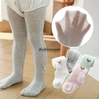 Новые летние детские колготки из тонкой сетки bear twill, носки на основе полипропиленовой ткани для малышей