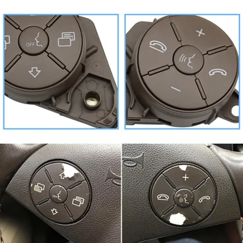 Новый Комплект Накладок Кнопки Управления Переключателем Рулевого Колеса Автомобиля Для Mercedes Benz W164 W251 W219 ML GL R Class 1648700558 1648700658