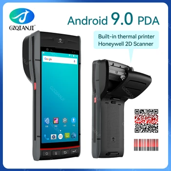 НОВЫЙ Портативный КПК Android 9,0 Прочный POS-Терминал 1D 2D Сканер штрих-кодов Считыватель WiFi 4G Bluetooth GPS КПК Встроенный Принтер 58 мм