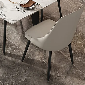 Обеденные стулья современного дизайна, минималистичный бытовой обеденный стул с роскошной спинкой, расслабляющая мебель для балкона Sillas Comedor WZ50DC