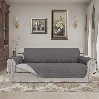 Обратимый негабаритный чехол для дивана на 3 подушки, чехол для дивана для собак, защитный чехол для мебели на 1/2/3/4 места, чехол