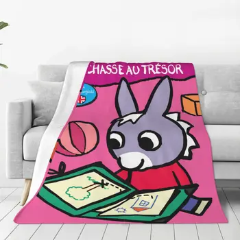 Одеяло Trotro с аниме, Бархатное украшение, подарок для ребенка, Многофункциональное ультрамягкое покрывало для дивана, коврик для спальни