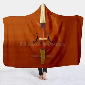Одеяло для музыкальных инструментов для скрипки, гитары, одеяло с капюшоном, 3D-принт, Носимое одеяло для взрослых, мужчин, женщин, стиль одеяла-16