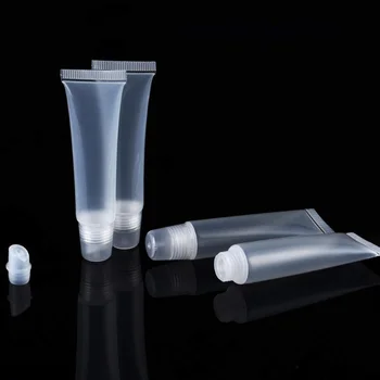 Одноразовый прозрачный шланг для путешествий, 10 МЛ, шланг для бальзама для губ с завинчивающейся крышкой, Портативный Крем для глаз, Очищающее средство для лица, Косметический шланг