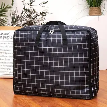 Отличная сумка для багажа из ткани Оксфорд, сумка для хранения одеяла, портативный Многофункциональный шкаф, органайзер для одеяла