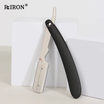 Парикмахерская RIRON Складной Ручной мужской держатель для бритья Rzaor для удаления волос и бороды Парикмахерский Триммер