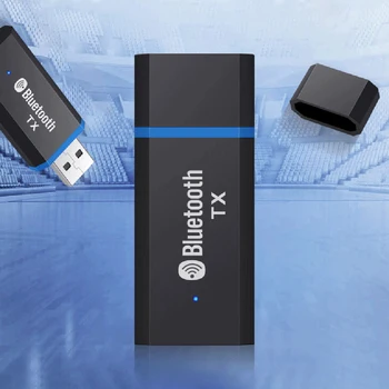 Передатчик USB Bluetooth 5.0, Мини-адаптер с 3,5 мм AUX для ПК, Динамик для ноутбука, Сетевой Офис, приемник файлов, гарнитура
