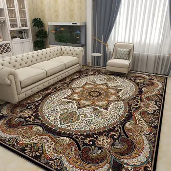 Персидский ковер в стиле ретро, ковры большого размера для гостиной 160x230, украшение спальни, противоскользящие коврики для пола, ковер большой площади, роскошный гладкий