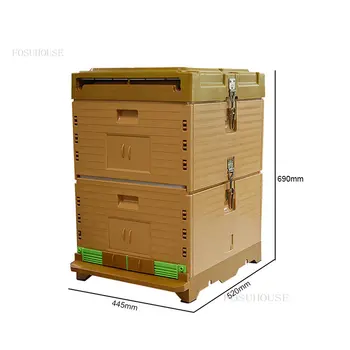 Пластиковые ульи для принадлежностей пчеловода Многофункциональная двухслойная изоляция Пчелиный улей Домик Коробка Оборудование и инструмент для пчеловодства