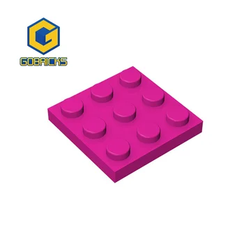 Пластина для деталей Gobricks Bricks 3 x 3 Совместима с 11212 детскими конструкторами, игрушками, строительными блоками, частицами, аксессуарами