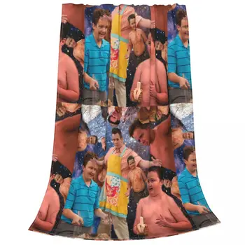Плюшевые одеяла Gibby iCarly Забавный промозглый Мем ТВ Индивидуальное одеяло для кровати Диван-кушетка 150 * 125 см Плюшевое тонкое одеяло