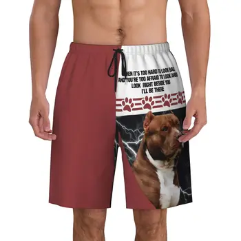 Пляжные шорты CLOOCL, шорты с 3D-принтом American Bulldog, Модные мужские шорты с эластичным шнурком, короткие штаны для отдыха и спорта