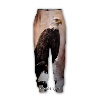 Повседневные брюки с 3D принтом Stampa Animal Eagle, спортивные брюки, прямые брюки, спортивные штаны для бега трусцой, брюки Y103