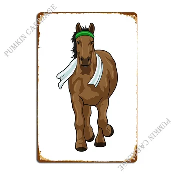Повязка на голову для бега на лошади, Металлические вывески, Ржавый Домашний бар, пещера, гостиная, жестяной знак, плакат