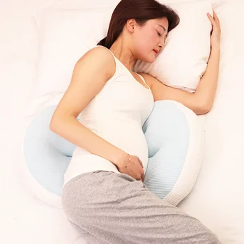 Подушка для беременных женщин, многофункциональное боковое спальное место, защищающее талию, подушка для сна, поддерживающая живот, U-образная подушка для талии для беременных