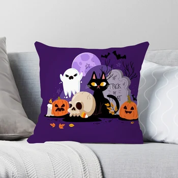 Популярная наволочка CLOOCL, чехол для подушки, плюшевая наволочка для вечеринки с изображением демона на Хэллоуин, декор комнаты