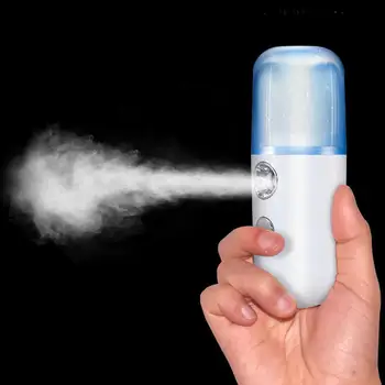 Портативный Нано-спрей-туман Handy Facial Steamer Mister USB Перезаряжаемый Распылитель для увлажнения лица Увлажняющее устройство Beauty Instrument