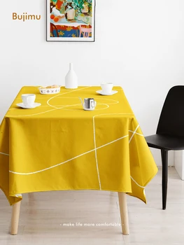 Простая декоративная скатерть, скатерть для стола, прямоугольная скатерть для чайного стола, коврик