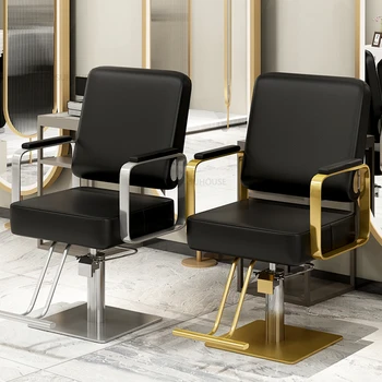 Простые парикмахерские кресла Легкая Роскошная Удобная Салонная мебель Парикмахерская Парикмахерское кресло Подъемное кресло для салона красоты