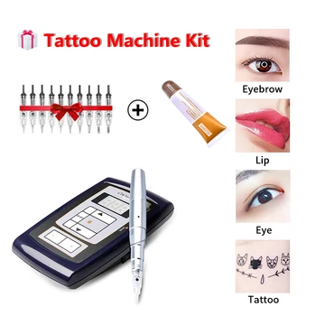 Профессиональная цифровая тату-машинка, принадлежности для красоты и здоровья, Перманентный макияж, ручка для татуировки бровей, Микроблейдинговая игла, комбинированный набор