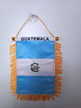Прямая поставка Украшение окна автомобиля Пятно Овсянка Вымпел Флаги Гватемалы