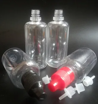 ПЭТ Бутылки объемом 60 мл Пустые бутылки из-под масла с прозрачной крышкой, защищающей от вскрытия детьми, и длинным тонким наконечником для бутылок с жидкостью Ejuice