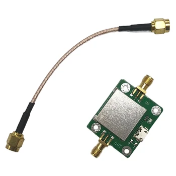 Радиочастотный усилитель с низким уровнем шума 50 М-6 ГГц, коэффициент усиления 20 ДБ, радиочастотный усилитель 50 ОМ, радиочастотный усилитель с USB-портом питания и SMA-кабелем для Hackrf H2