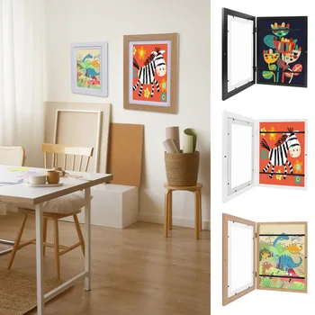 Рамки для детского творчества, магнитные рамки для детского творчества, открывающиеся спереди для показа плакатов, фотографий, рисунков, предметов домашнего декора