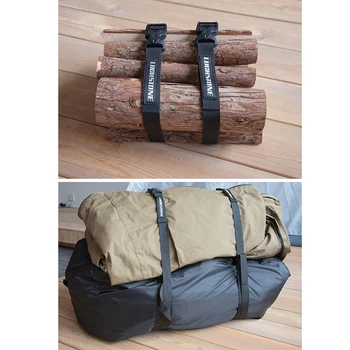Ремешок с пряжкой из 2 предметов, многофункциональный портативный дорожный ремень для багажа, износостойкий, несущий большую нагрузку для кемпинга, пеших прогулок.