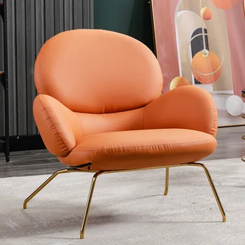 Роскошный диван-кресло Nordic Lazy Light, Гостиная, Спальня, Балкон, Кресло для чтения со спинкой, Односпальный диван, кресло для отдыха, Кресло для макияжа