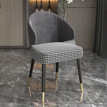 Роскошный обеденный стул, современный и простой дизайнер, стул со спинкой из массива дерева, модельный зал, кресло для отдыха, стул в скандинавском стиле