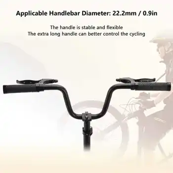 Руль для горного велосипеда диаметром 25,4 мм, удлиненный руль из алюминиевого сплава, складная стойка для шоссейного велосипеда