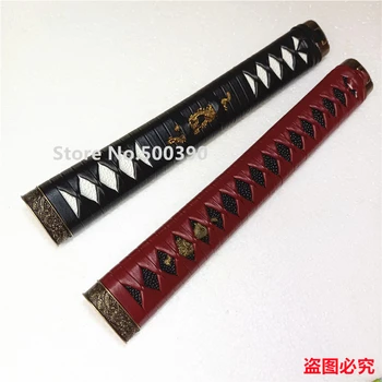 Ручная японская ручка из кожи Tsuka, сплава Ito, Fuchi Kashira Menuki для японского меча Samurai Katana, Новая