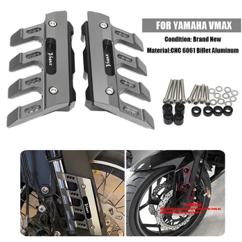 С логотипом для мотоцикла YAMAHA VMAX V-MAX Брызговик для защиты передней вилки Защитный блок Переднего крыла от падения Аксессуары для слайдера
