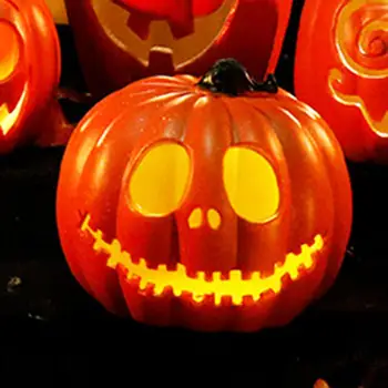 Светодиодная тыквенная вспышка на Хэллоуин, говорящая, поющая, анимированная светодиодная тыквенная лампа, игрушечная проекционная лампа, проектор внутри для домашнего декора вечеринки